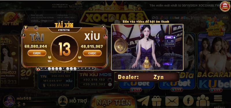 Mỗi cửa cược tài xỉu